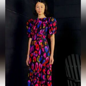 Farm Rio Irridecent Leopard Dress